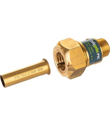 Raccord à compression Polygebo PVC A 20 x 2,3 mm - DN15(1/2'') Raccord à compression Polygebo PVC A 20 x 2,3 mm - DN15(1/2'')