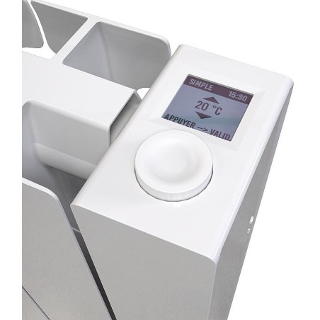 Radiateur aluminium électrique eBlitz Wi-Fi, 1000 Watt, blanc RAL 9010