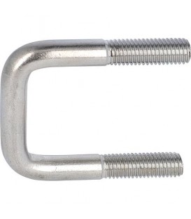Étrier pour tube carré, sans écrous ni rondelles art. 3575 A4 A 42 tube ø 40/40 M 10 conditionnement : 10