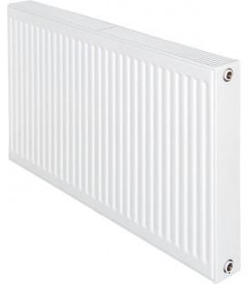 Radiateur profilé PLATTELLA V6 L raccordement standard 6-raccords, Type 22/400/700, couleur blanc RAL 9016
