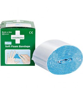 Bande adhésive Cederroth Soft Foam Bandage Blue 2 m, 1009711