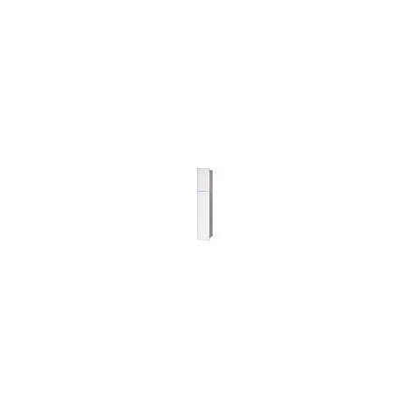 Niche à encastrer pour WC acier inoxydable complète Zero 950 2 portes vitrées blanches à droite