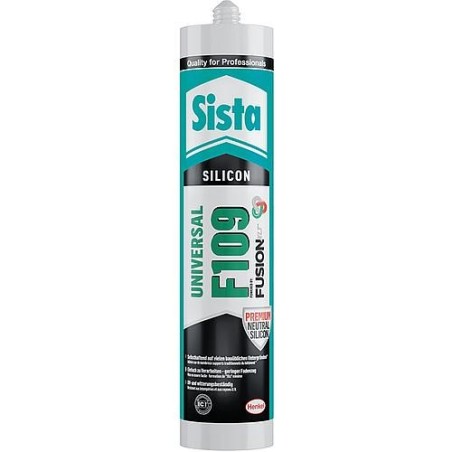Silicone universelle SISTA F109 fusion gris basalte (mat) cartouche 300ml