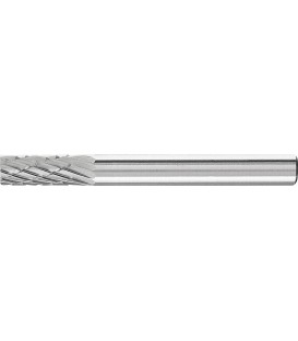 Fraise au carbure PFERD cylindrique, dentelure 3 Ø 6,0mm, tige: 6mm, L:55mm