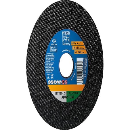 Disque de découpage PFERD Ø 125 x 1,0 x 22,23mm, droit pour alu, pierre, beton, carrelage