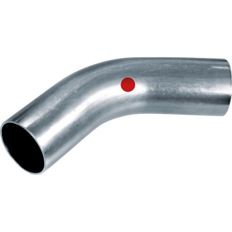 Acier-C Raccord à sertir contour M, coude 45° 35mm