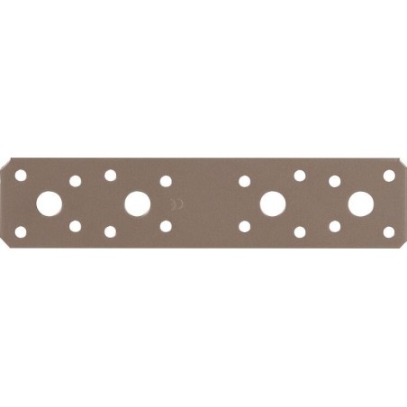 Raccord plat DURAVIS® 180 x 40 x 3,0 mm, matériau : Acier, galvanisé sendzimir, surface : beige nacré RAL 1035