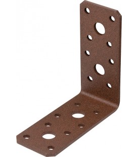 Raccord d´angle DURAVIS® 90 x 90 x 40 mm, matériau : Acier, galvanisé sendzimir, surface : brun rouille