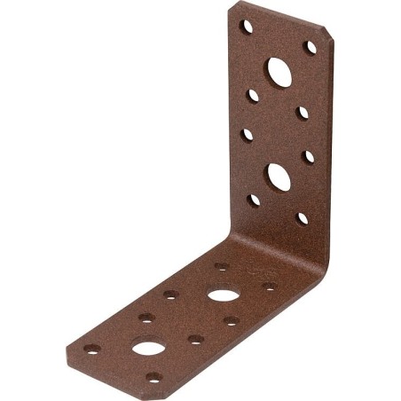Raccord d´angle DURAVIS® 90 x 90 x 40 mm, matériau : Acier, galvanisé sendzimir, surface : brun rouille