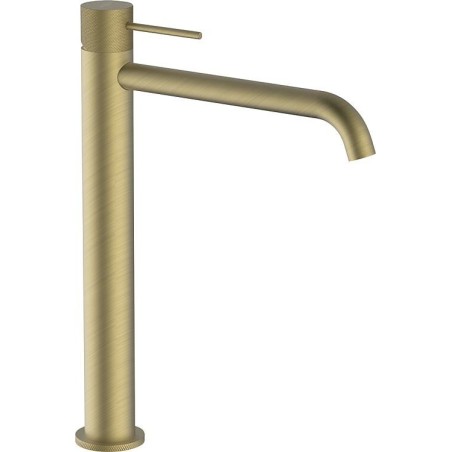 Mitigeur Comallo, modèle haut avec bonde de lavabo Soft Brass