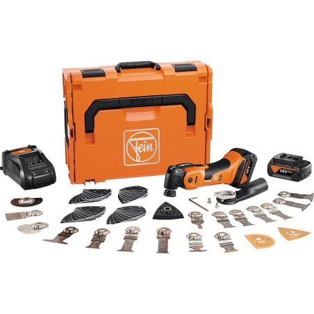Multimaster sans fil Fein 18V AMM 700 Max Top avec 2x batteries 4,0 Ah et chargeur