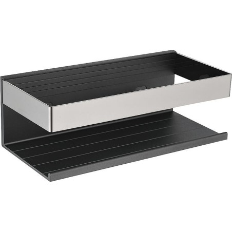 Panier de douche Kalomo gris foncé, 220x100x75 mm