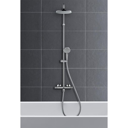 Douchette Hansgrohe 200 1 jet Vernis Blend chrome avec thermostat baignoire
