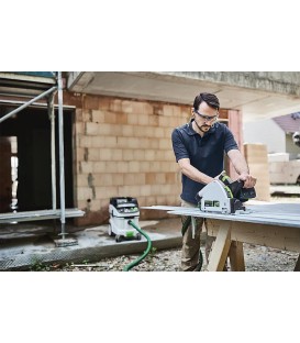 Scie plongeante sans fil Festool 2 x 18 V TSC 55 5,0 KEBI-Plus/XL-FS avec 2x batteries 5 Ah et chargeur