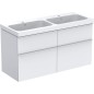 Meuble sous-vasque-vasque céramique iCon 1200x705x485 mm blanc mat Meuble sous-vasque-vasque céramique iCon 1200x705x485 mm blanc mat