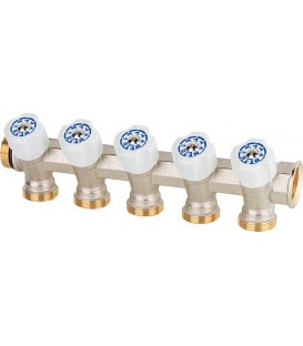 Distributeur d’eau potable 5 fois DN 20 (3/4") x Eurokonus, Easy Lock, testé DVGW