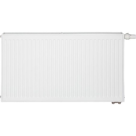 Radiateur profilé PLATTELLA V6 L raccordement standard 6-raccords, Type 33/900/600, couleur blanc RAL 9016