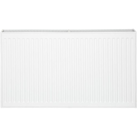 Radiateur profilé PLATTELLA V6 L raccordement standard 6-raccords, Type 33/900/600, couleur blanc RAL 9016
