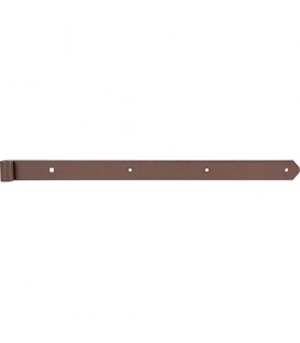 Ladenband DURAVIS® 600 ⌀ 13 mm, gerade, Abschluss abgerundet, Material: Stahl, blau verzinkt, Oberfläche: rostbraun