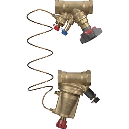 Set d'équilibrage IMI TA STAPSTAD 10-60 kPa, STAP DN 15 (12"), STAD DN 10 (38"), femelle