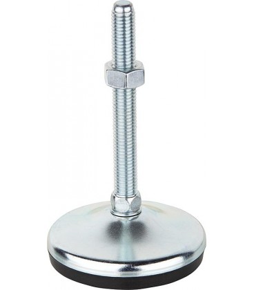 Pied de réglage acier Forme A d 80mm, M10 50mm Pied de réglage acier Forme A d 80mm, M10 50mm