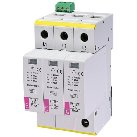 Parafoudre ETI ETITEC C T2 275/20 3+0 RC, REG