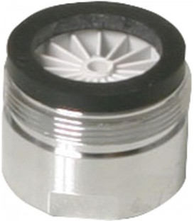 Regulateur jet doux basse pression mâle M28 1 avec joint caoutchouc sans couronne emballage 10 pcs