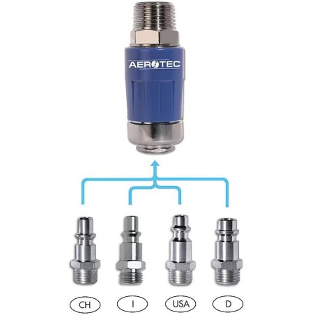 Raccord rapide de sécurité Aerotec EASY SAVE PRO douille 10 mm