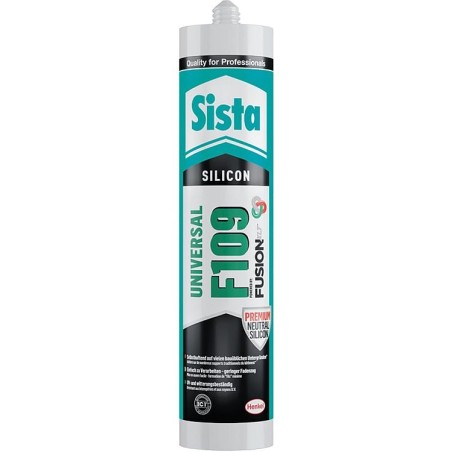 Silicone universelle SISTA F109 fusion transparente (mat) cartouche 300ml