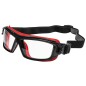 Lunettes de protection ULTIM8 avec serre-tête noir/rouge, ULTIPSI Lunettes de protection ULTIM8 avec serre-tête noir/rouge, ULTIPSI