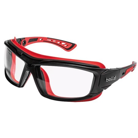 Lunettes de protection ULTIM8 avec serre-tête noir/rouge, ULTIPSI