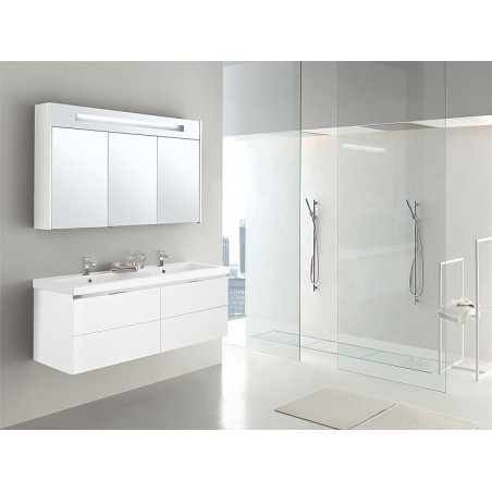 Ensemble de meubles de salle de bains EPIC série MBH blanc mat 4 tiroirs