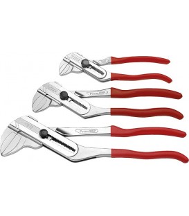 Jeu de clés à pince VBW® « PowerGRIP », 3 pcs, longueur 180, 250, 300 mm