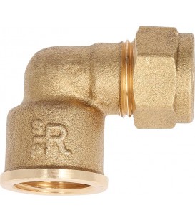 Raccord à compression laiton coude fileté 28 x DN25 (1") femelle