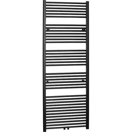 Radiateur sèche-serviettes Jessica 1440 x 610 mm avec raccordement central, couleur anthracite