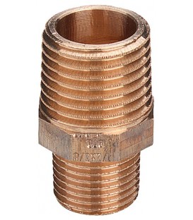 Raccords filetés en bronze Mamelon inégal