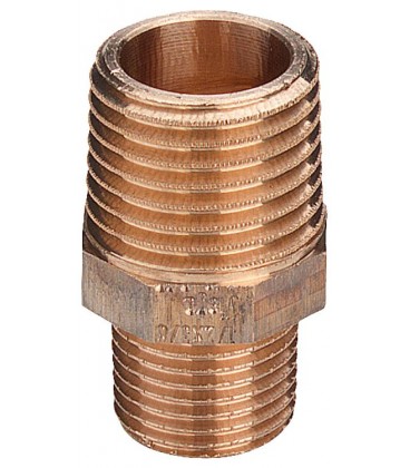 Raccords filetés en bronze Mamelon inégal Raccords filetés en bronze Mamelon inégal