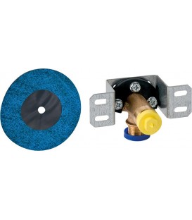 Cornière d’assemblage 90° (AGxIG) avec plaque de montage simple DN15(1/2") compatible MF