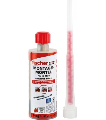 Mortier de montage Fischer 150 C, contenu : 145 ml Mortier de montage Fischer 150 C, contenu : 145 ml