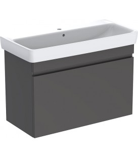 Meuble sous vasque+vasque céramique Geberit Renova Plan 850x616x480 mm lave