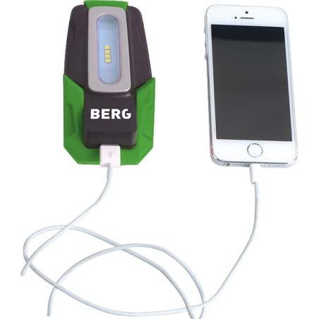 Lampe de travail à LED sans fil BERG BCL POCKET LED 4+USB, 2 W