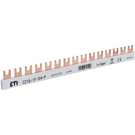 Jeu de barres isolé ETI, IZ16/1F/54P, 1-pôle