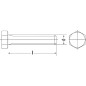 Vis six pans en inox A4 DIN 933/ISO 4017, ø filetage : 8 mm Vis six pans en inox A4 DIN 933/ISO 4017, ø filetage : 8 mm