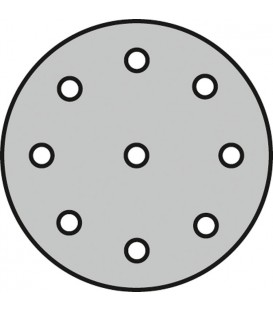 Meule abrasive Klingspor PS22KØ 125 mm, GLS27 taille de grain 60, conditionnement 50