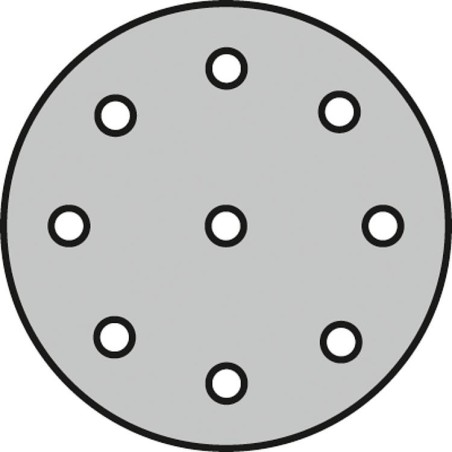 Meule abrasive Klingspor PS22KØ 125 mm, GLS27 taille de grain 60, conditionnement 50