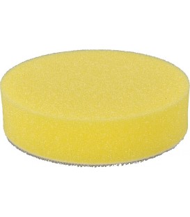 Mittelporiger Polierschwamm mit Klettaufnahme, gelb, Ø 80 mm