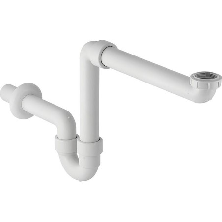 Siphon à gain de place Geberit 1 1/2" DN40 rosace murale inclus