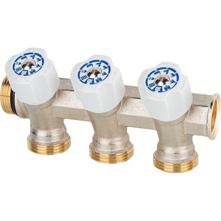 Distributeur d’eau potable 3 fois DN 20 (3/4") x Eurokonus, Easy Lock, testé DVGW