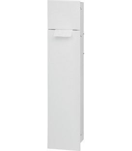 Niche à encastrer pour WC 2 portes vitrées noires l x H : Butée à droite 180 x 825 mm
