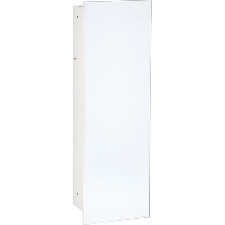 Niche à encastrer pour WC blanc laqué complète Zero 450 1 porte vitrée blanche à droite